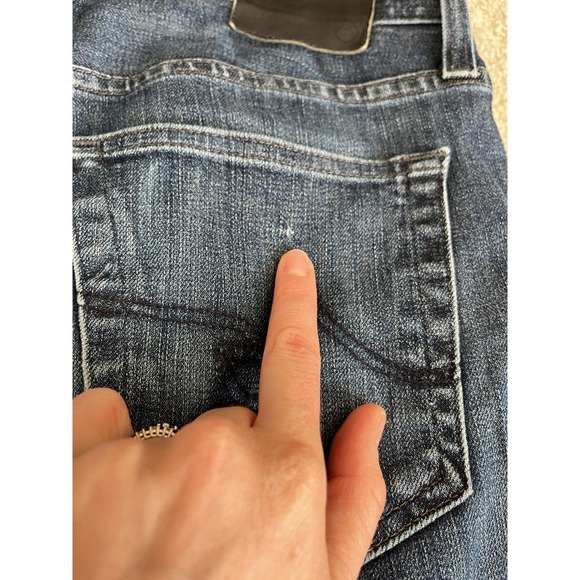 AG Adriano Goldschmied  DenimJeans 32x 34 Medium Wash Blue Straight Leg - Picture 6 of 9